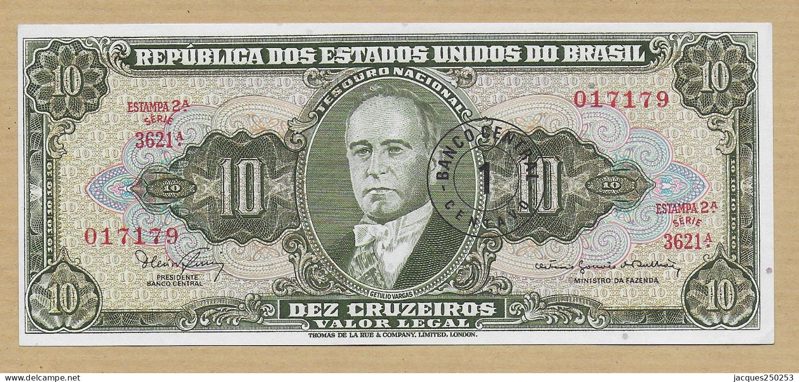 1 CENTAVO ON 10 CRUZEIROS SERIE 2 A  NEUF - Brésil