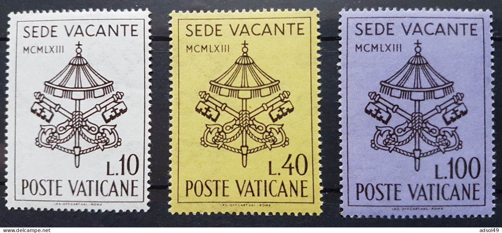 Poste Vaticane 1963 - Sede Vacante (bolli E Carta) - Neufs