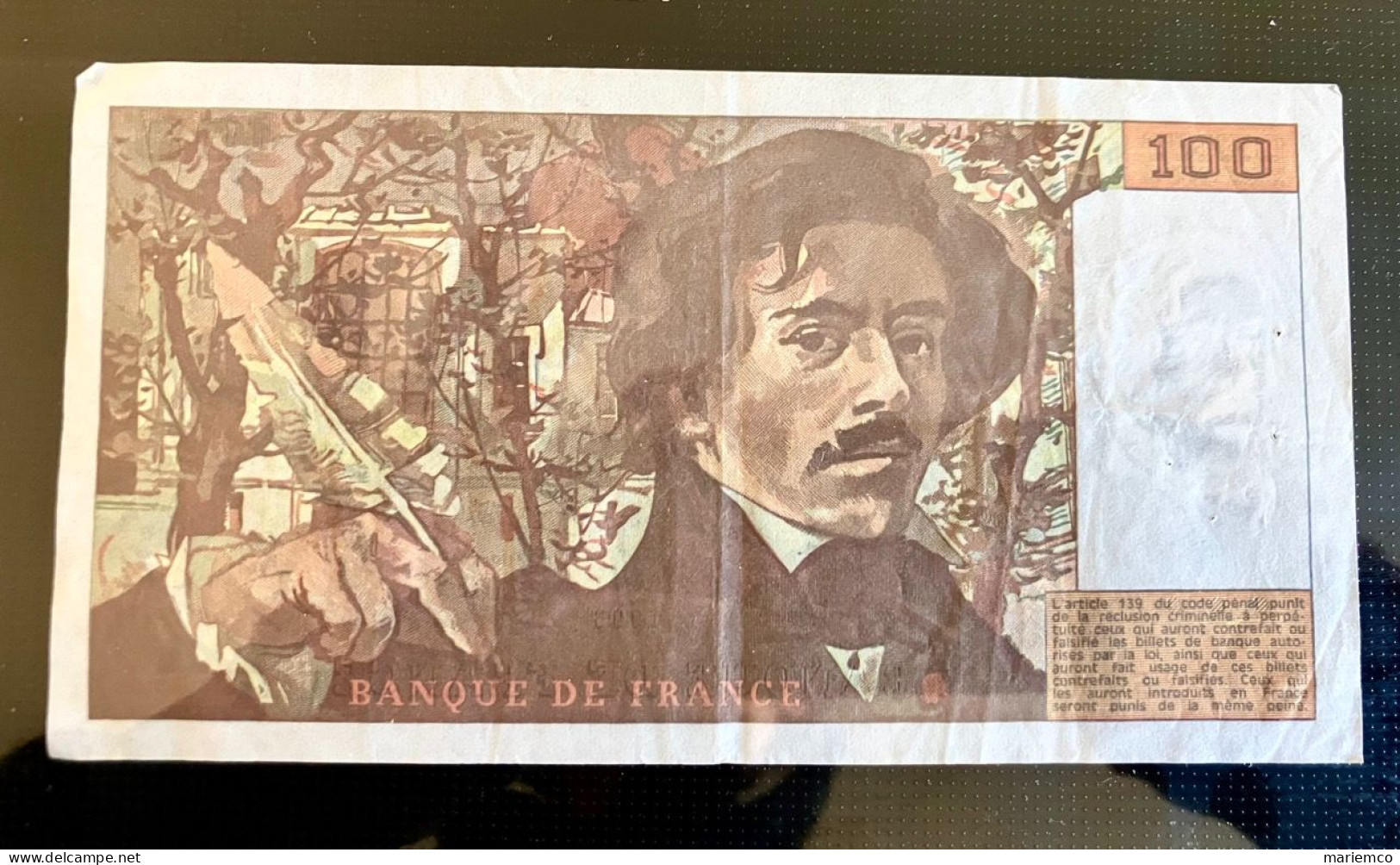 FRANCE BILLET 100FRS DELACROIX R.245 1993 - 100 F 1978-1995 ''Delacroix''