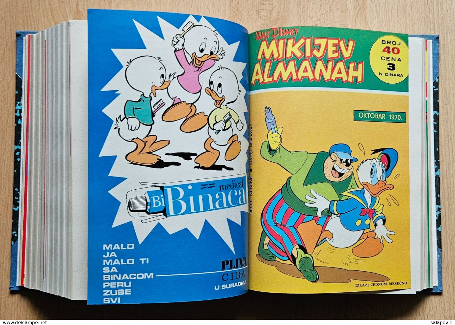 MIKIJEV ALMANAH 12 numbers bound 31 - 42, Vintage Comic Book Yugoslavia Yugoslavian Mickey Mouse Disney Comics