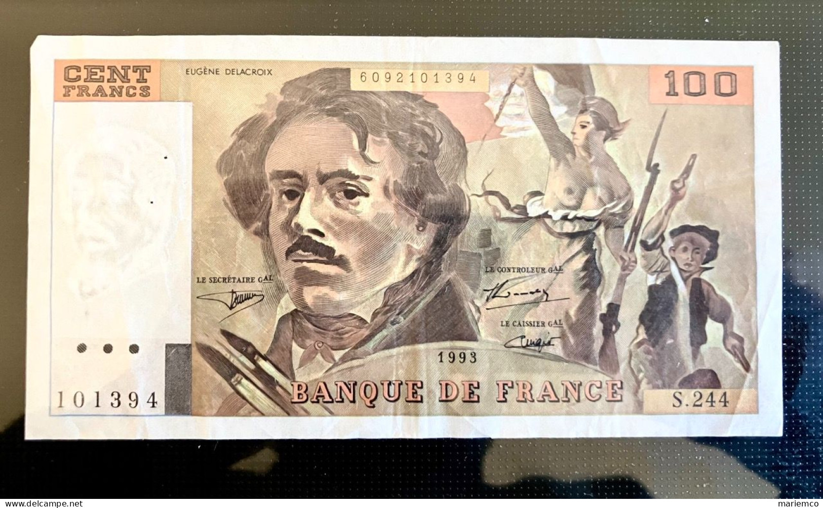 FRANCE BILLET 100FRS DELACROIX S.244   - 1993 - 100 F 1978-1995 ''Delacroix''