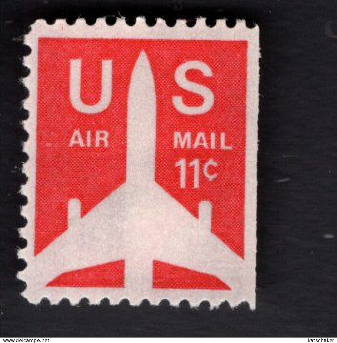 2021719469 1971 SCOTT C78 (XX) POSTFRIS MINT NEVER HINGED - SILHOUETTE OF JET AIRLINER - BOOKLET STAMP RIGHT  IMPERFORAT - 3b. 1961-... Ungebraucht