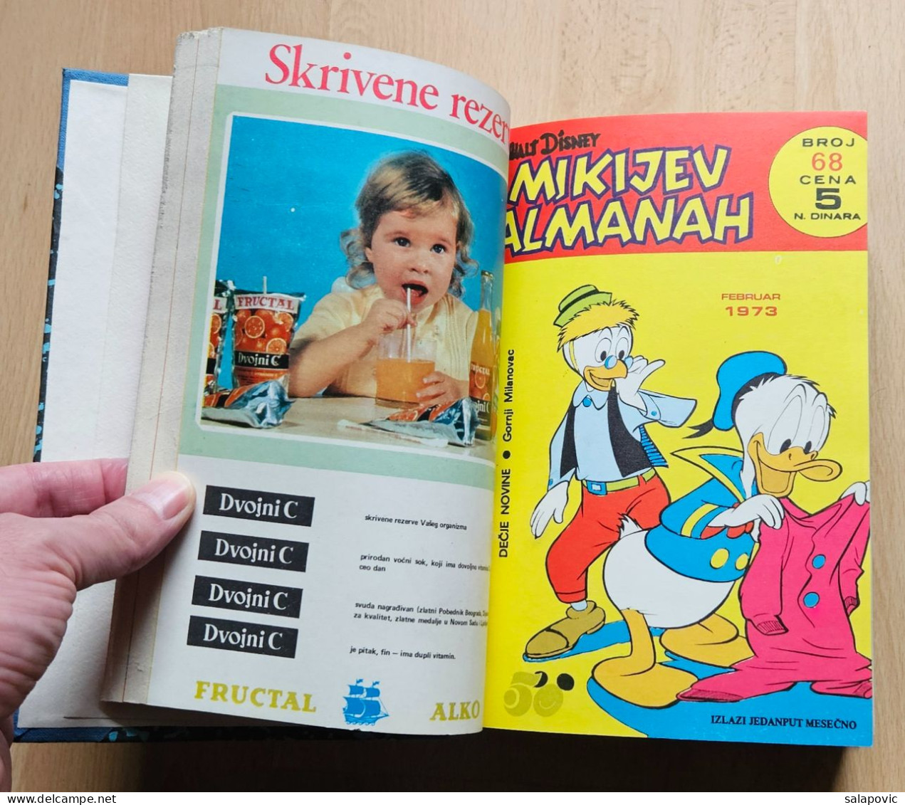 MIKIJEV ALMANAH 12 Numbers Bound 67 - 78, Vintage Comic Book Yugoslavia Yugoslavian Mickey Mouse Disney Comics - Comics & Mangas (other Languages)