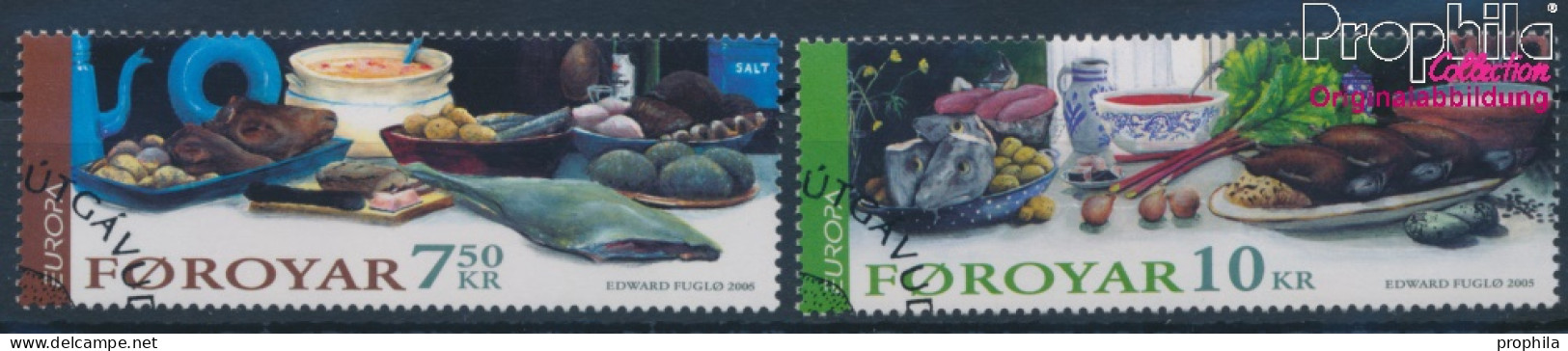 Dänemark - Färöer 528-529 (kompl.Ausg.) Gestempelt 2005 Europa: Gastronomie (10400644 - Färöer Inseln