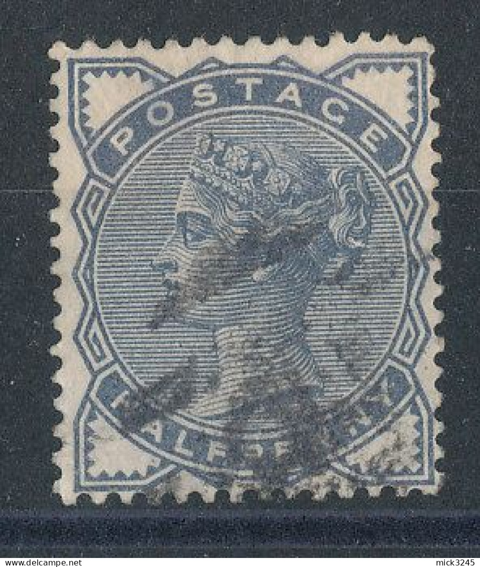 GB  N°76 Victoria  1/2p Ardoise De 1883-84 - Oblitérés