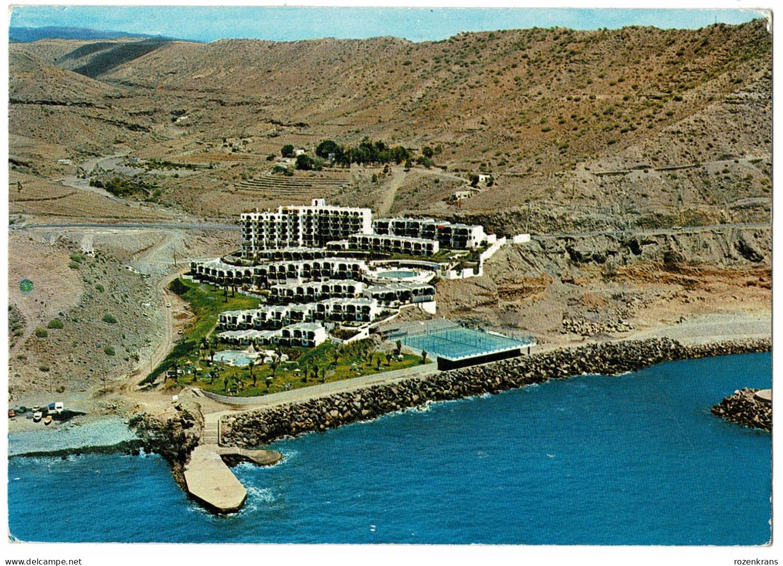 Gran Canaria Hotel AQUAMARINA Barranco La Verga QSL 1982 Paco Las Palmas William Thys Sint Niklaas - Gran Canaria