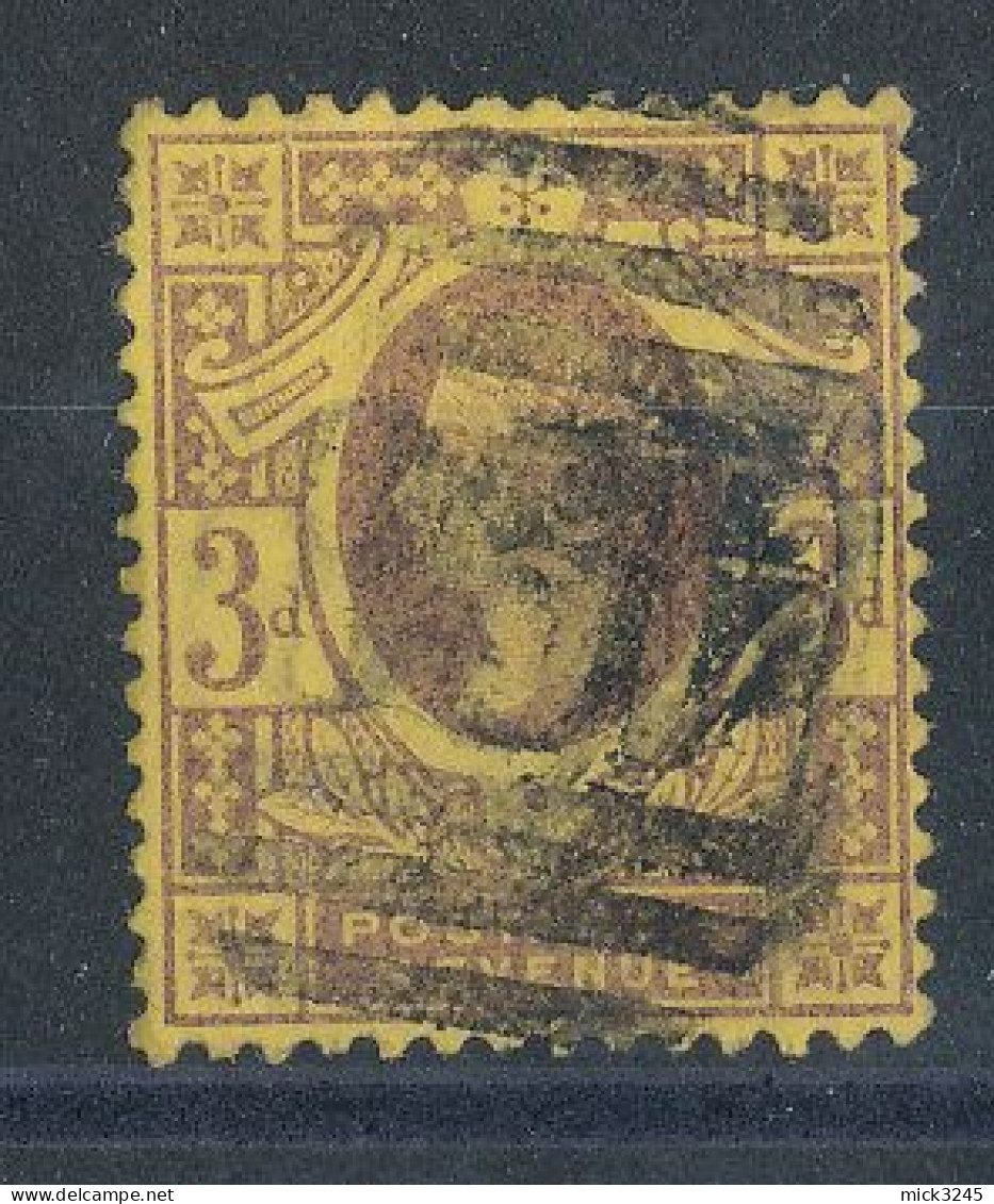 GB  N°96 Victoria 3p Brun/jaune De 1887-1900 - Gebraucht