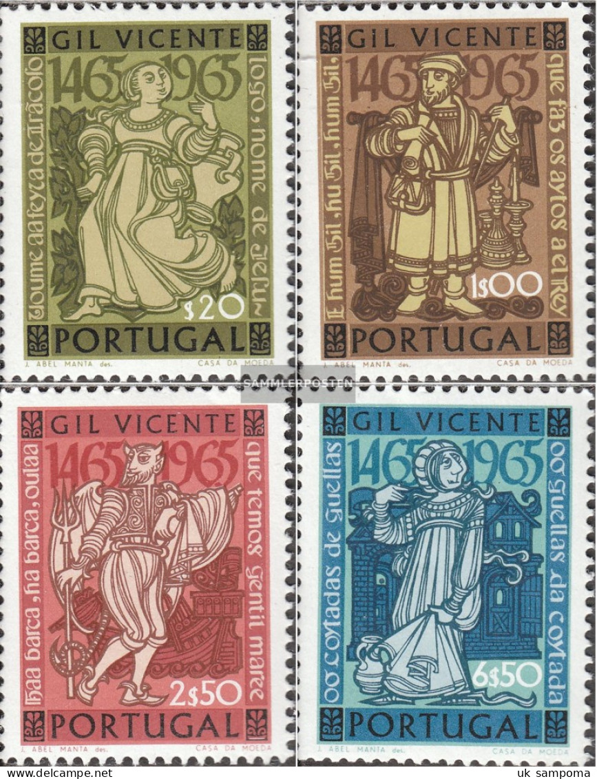 Portugal 996-999 (complete Issue) Unmounted Mint / Never Hinged 1965 Gil Vicente - Neufs