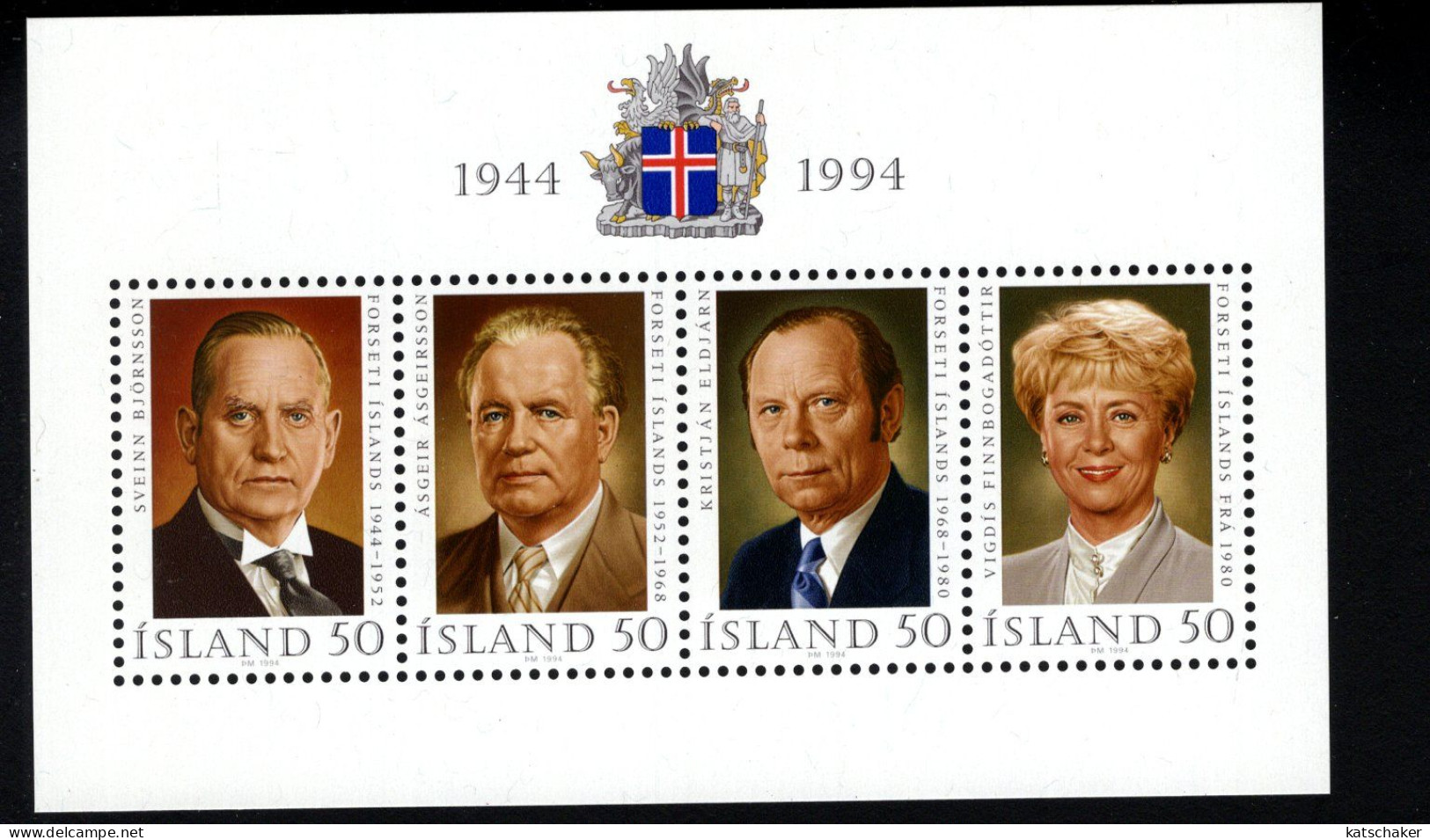 2021747384 1994 SCOTT 788 (XX)  POSTFRIS MINT NEVER HINGED - REPUBLIC OF ICELAND - 50TH ANNIV - Ongebruikt