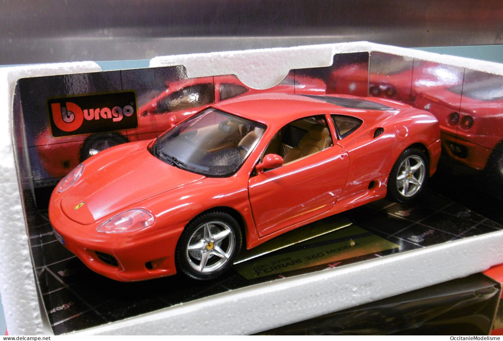 Bburago - FERRARI 360 MODENA 1999 Rouge Burago Réf. 3358 BO 1/18 - Burago