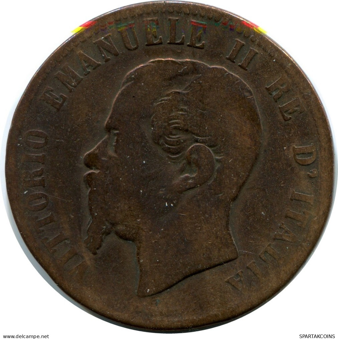 10 CENTESIMI 1863 ITALIE ITALY Pièce Vittorio Emanuele II #AY264.2.F.A - 1861-1878 : Victor Emmanuel II.