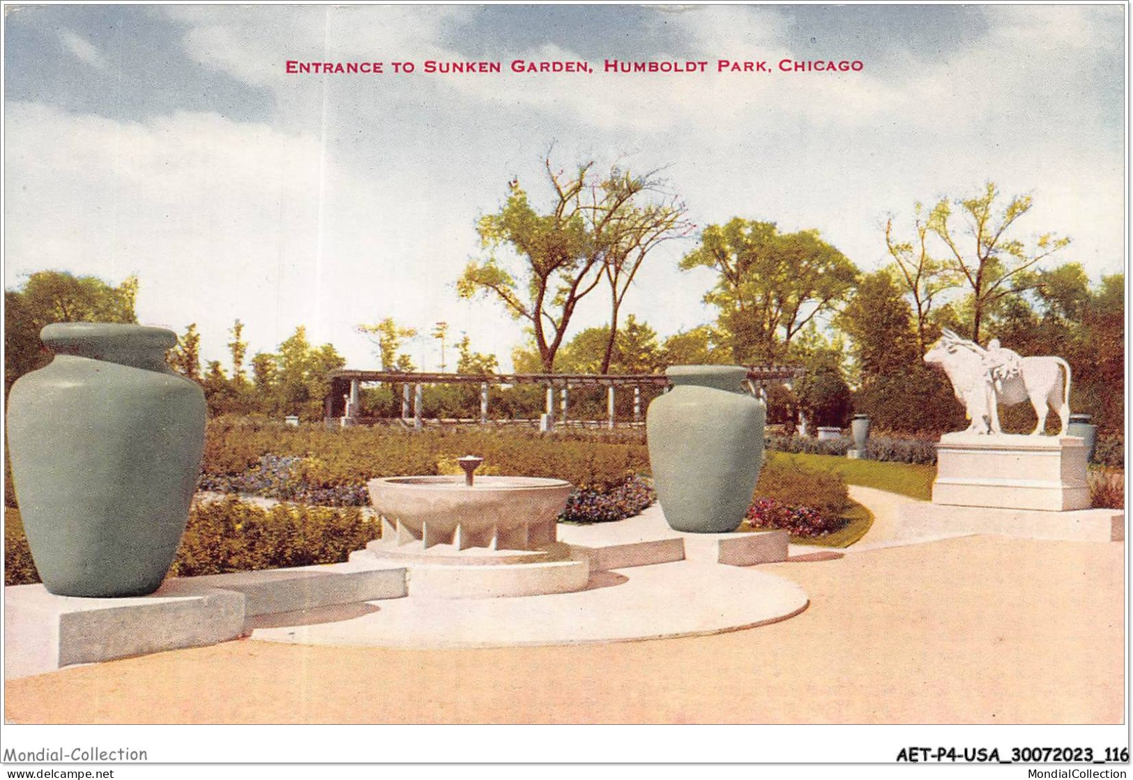 AETP4-USA-0332 - CHICAGO - Entrance To Sunken Garden - Humboldt Park - Chicago