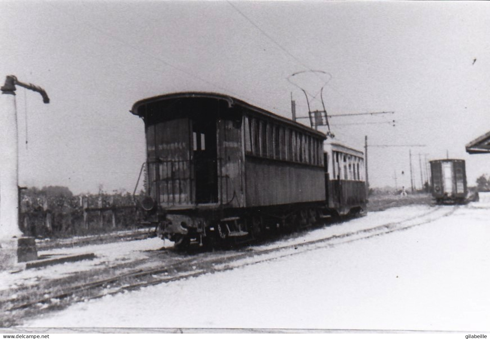 Photo - DIJON CANAL - CDCO - Motrice "Satramo " A La Manoeuvre - Tramway Supprimé Le 23 Mai 1953 - Retirage - Unclassified