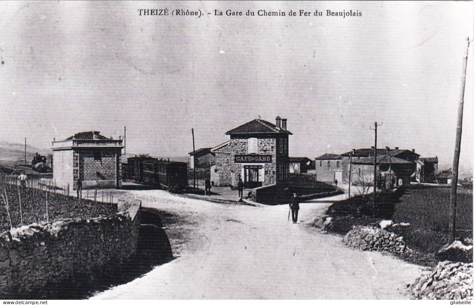 Photo - 69 - Rhone - THEIZE - Gare Du Chemin De Fer Du Beaujolais - Ligne De Tarare-  Retirage - Unclassified