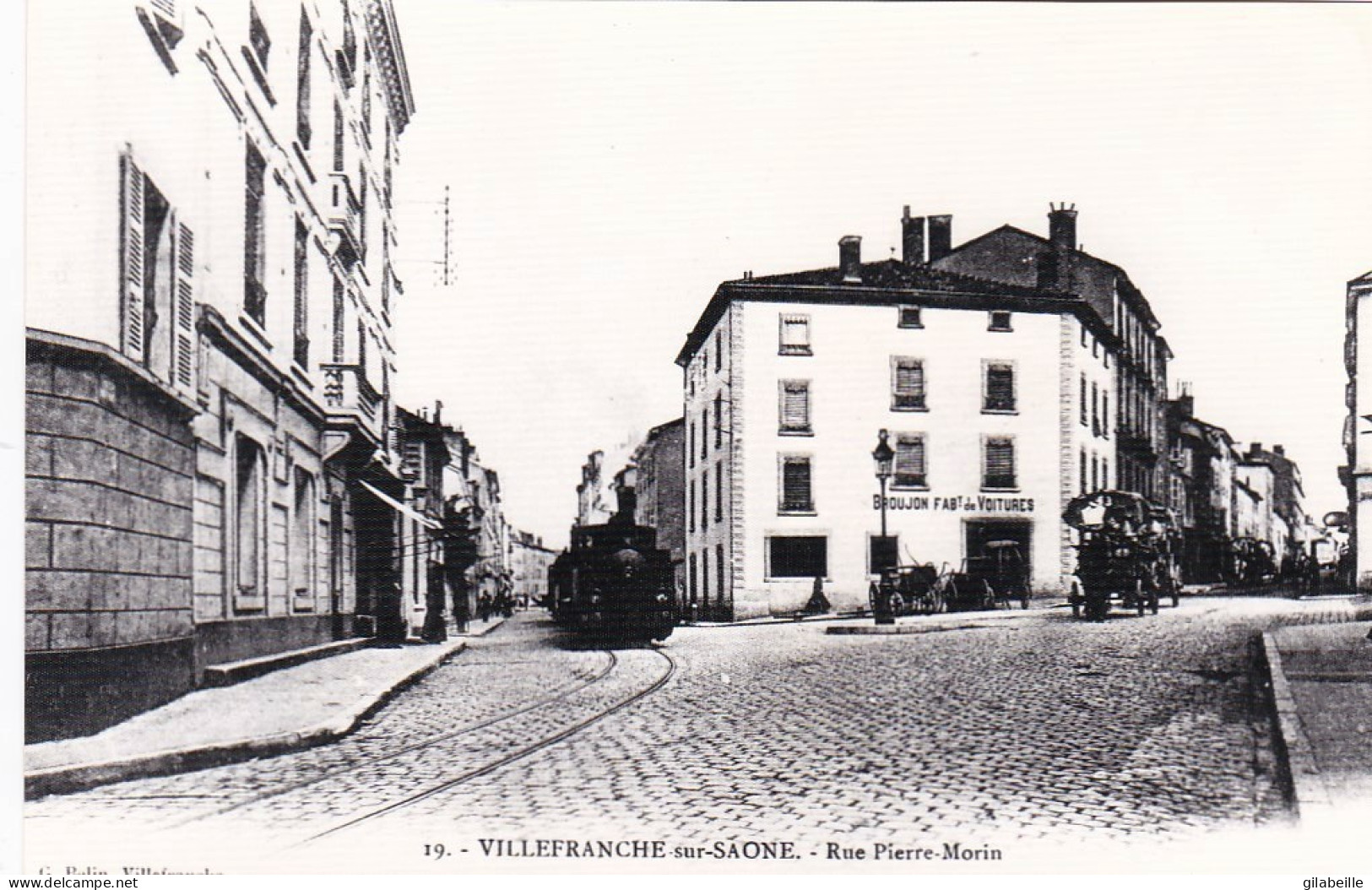 Photo - 69 - Rhone - VILLEFRANCHE Sur SAONE - Rue Pierre Morin - Train Vapeur - Retirage - Ohne Zuordnung