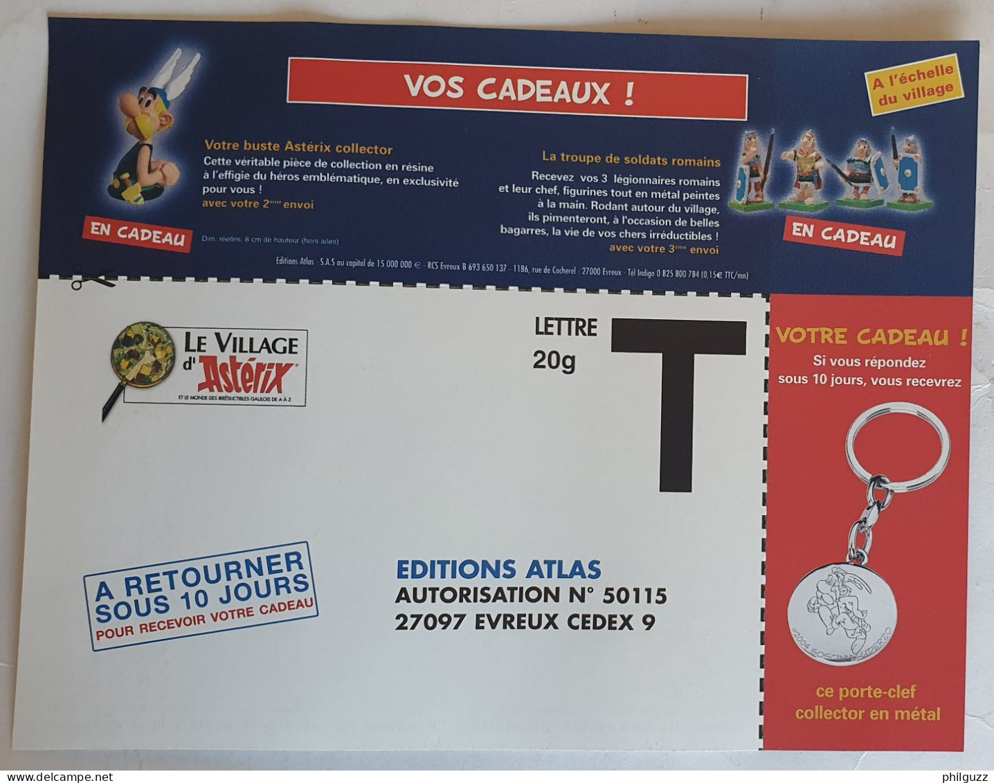 FLYERS Carte CADEAUX ET ABONNEMENT LE VILLAGE D'ASTERIX - Advertisement