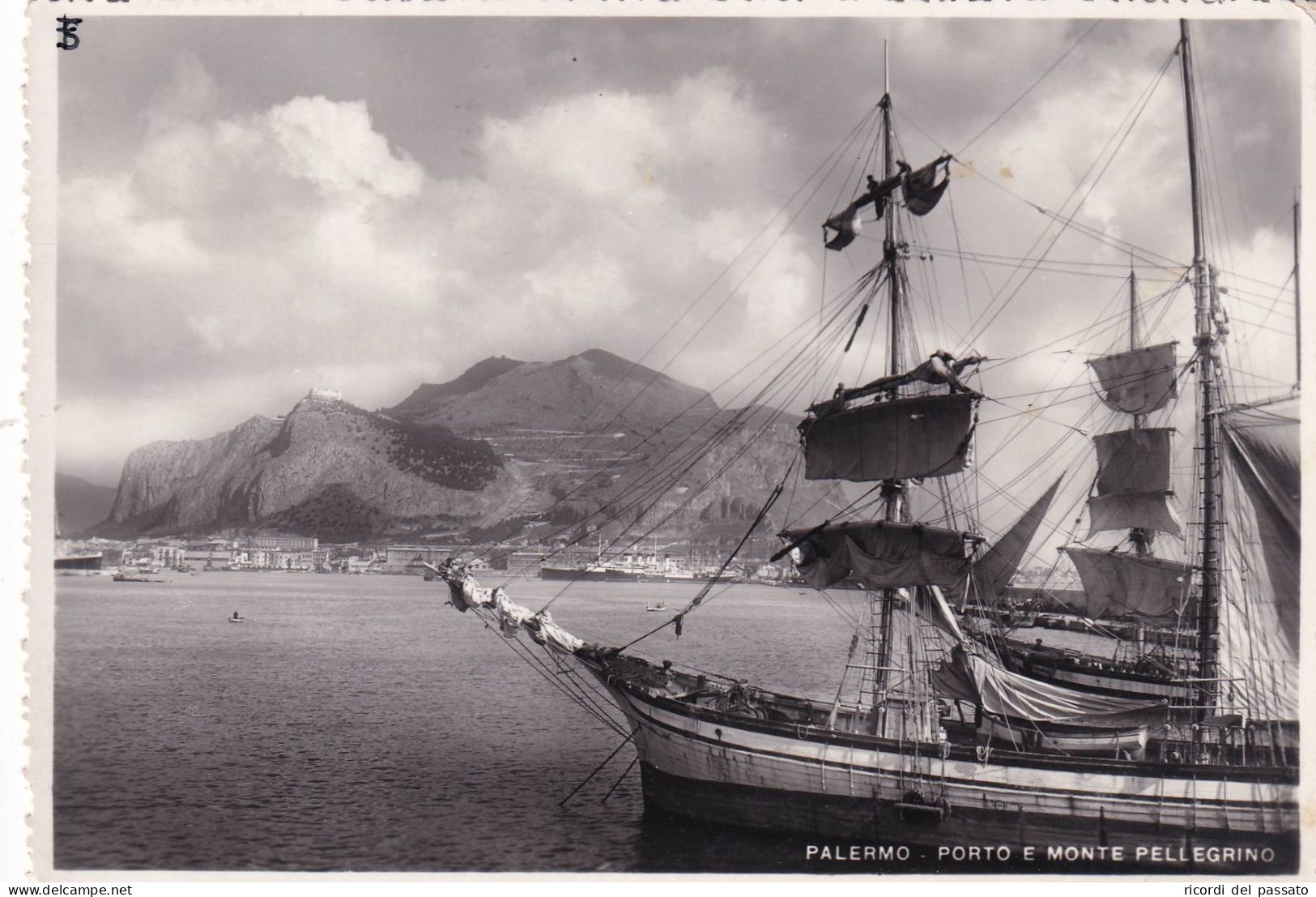 Cartolina Palermo - Porto E Monte Pellegrino - Palermo