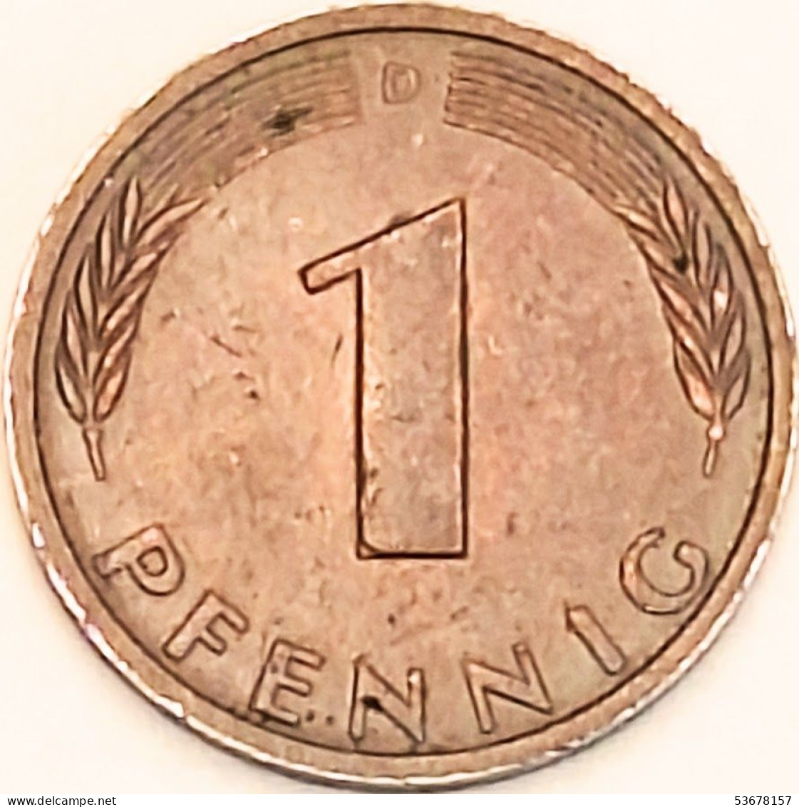 Germany Federal Republic - Pfennig 1977 D, KM# 105 (#4471) - 1 Pfennig