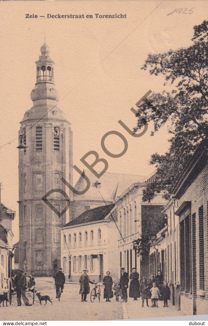 Postkaart - Carte Postale - Zele - Deckerstraat En Torenzicht  (C6044) - Zele