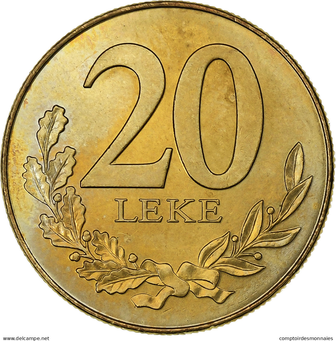 Albanie, 20 Leke, 1996, Bronze-Aluminium, SUP, KM:78 - Albanie