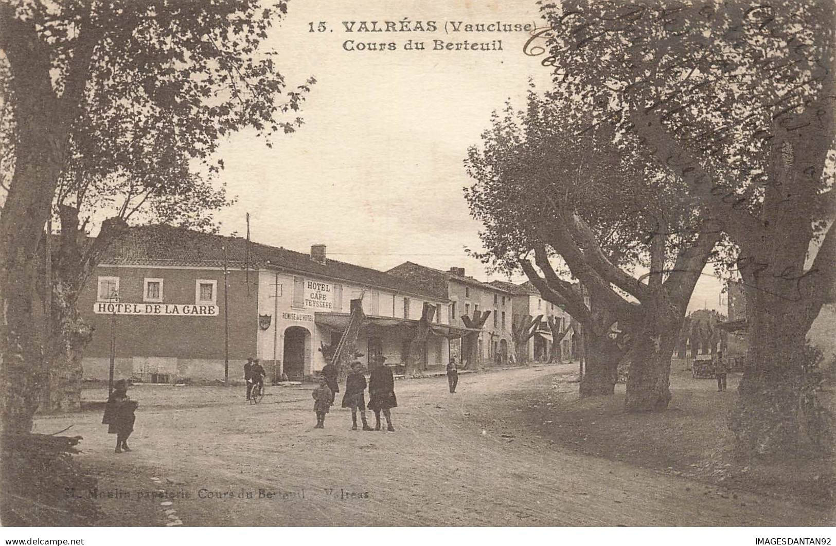 84 VALREAS #MK48305 COURS DU BERTEUIL HOTEL DE LA GARE - Valreas