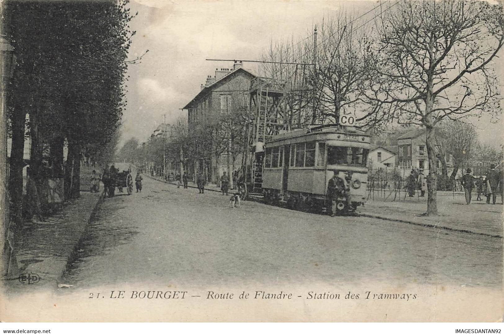 93 LE BOURGET #AS38697 ROUTE DE LA FLANDRE STATION DES TRAMWAYS - Le Bourget