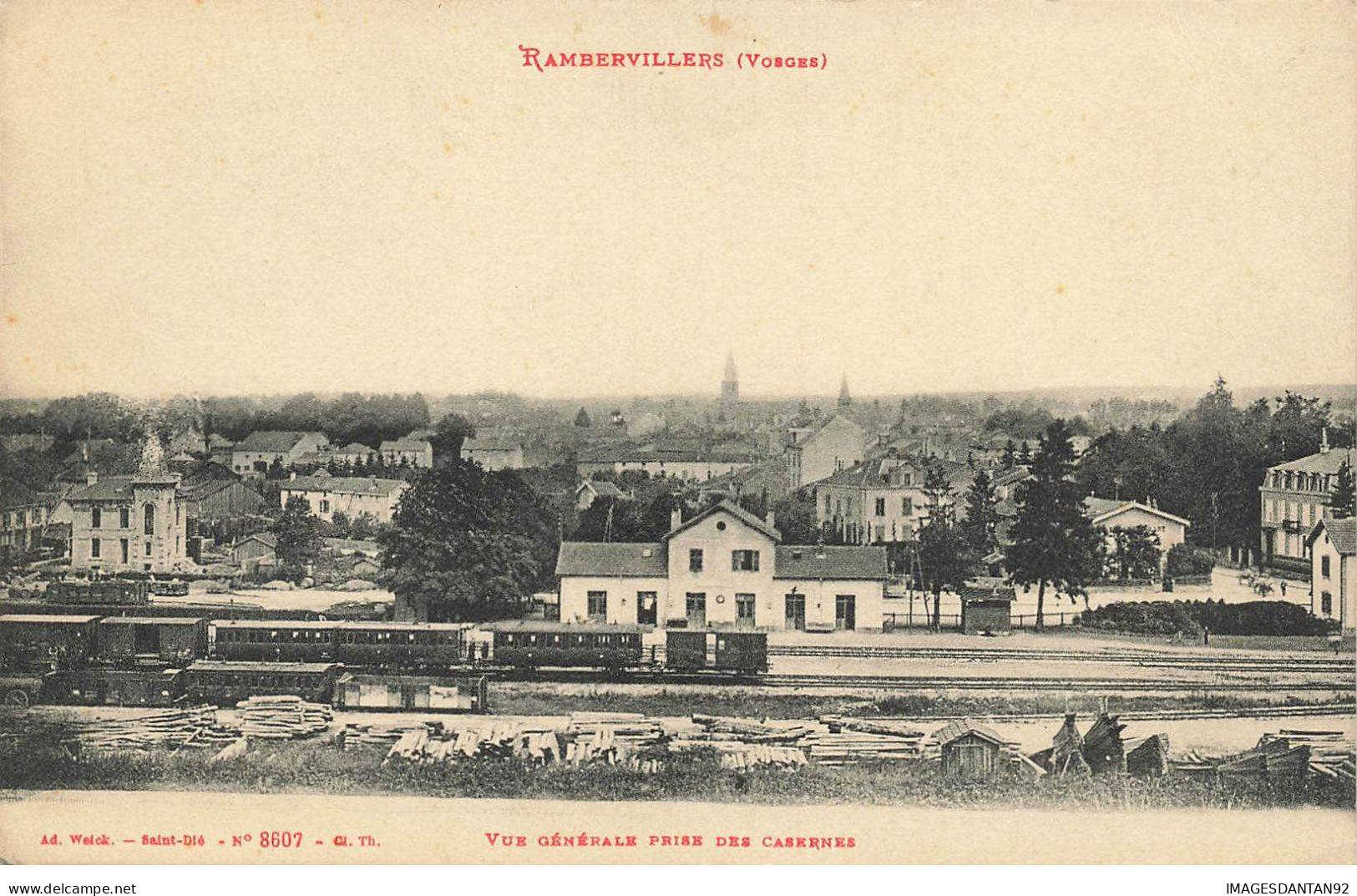 88 RAMBERVILLERS #MK54280 VUE GENERALE PRISE DES CASERNES GARE - Rambervillers