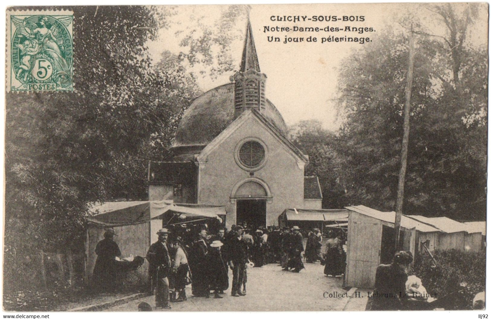 CPA 93 - CLICHY SOUS BOIS (Seine Saint Denis) - Notre Dame Des Anges. Un Jour De Pélerinage - H. Lebrun - Clichy Sous Bois