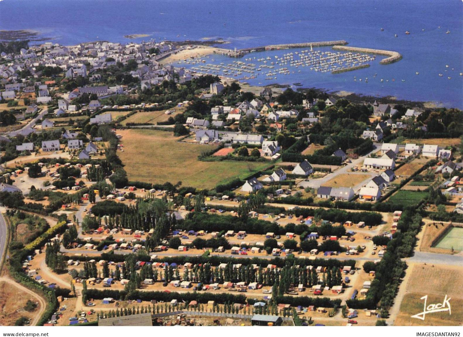 44 PIRIAC SUR MER AA#DC709 VUE GENERALE DE LA VILLE CAMPING VOILIERS A QUAI - Piriac Sur Mer