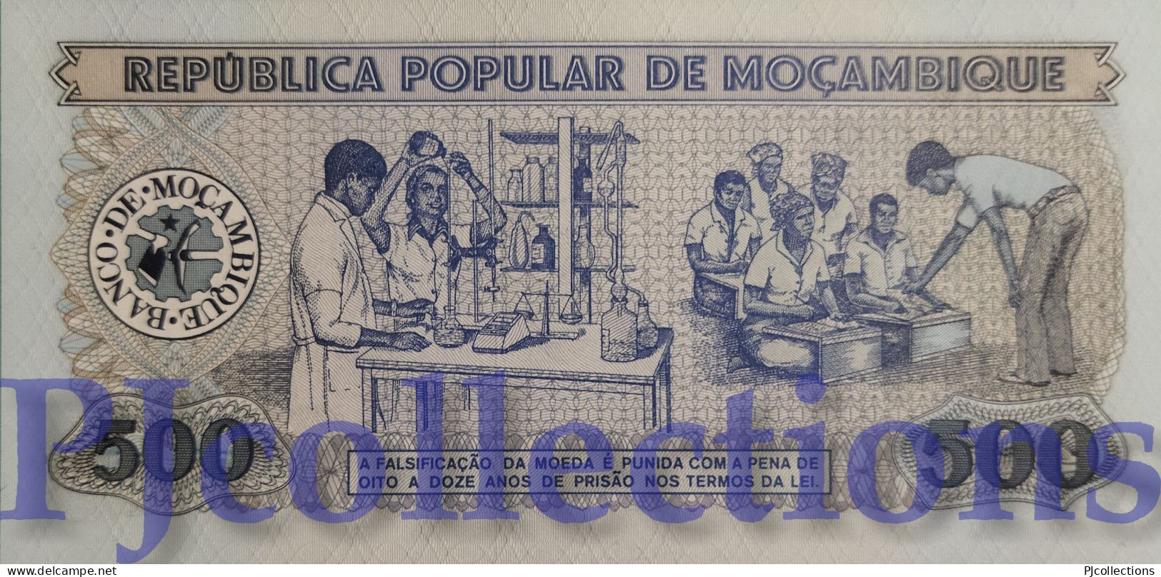 MOZAMBIQUE 500 ESCUDOS 1983 PICK 131a UNC LOW SERIAL NUMBER "AC0002402" - Mozambique