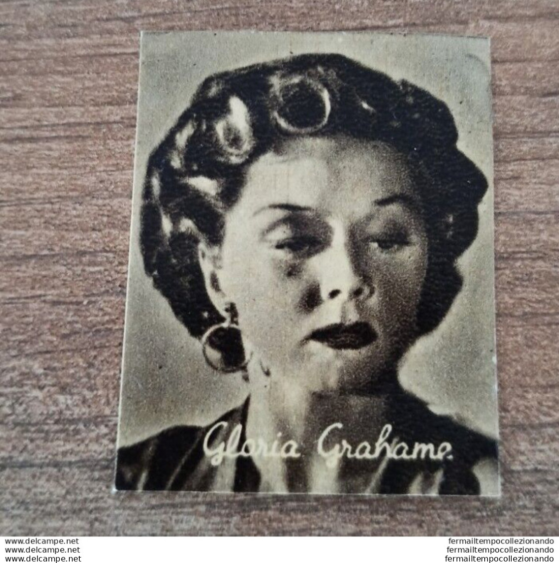 Bh41 Figurina Cartonata Personaggi Famosi Nannina Attrice Actress Gloria Grahame - Andere & Zonder Classificatie