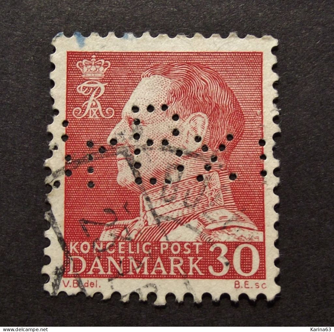 Denmark  - Danemark - 1967-70 - ( Frederic IX ) Perfin - Lochung - BrBx - Copenhagen -  Brodr. Bendix - Cancelled - Used Stamps