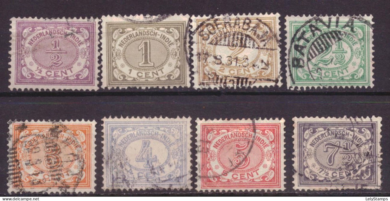 Nederlands Indië / Dutch Indies 40 T/m 47 Used (1902) - Indes Néerlandaises