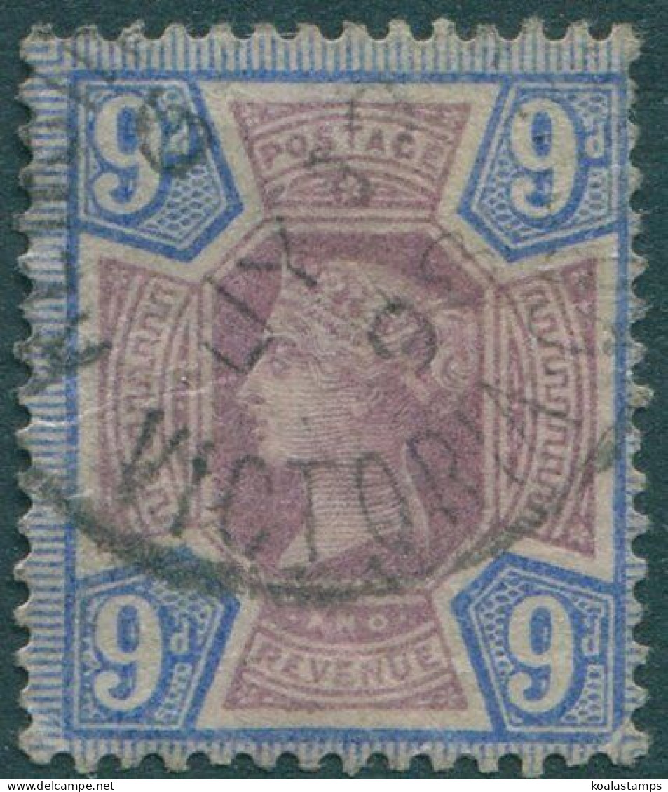 Great Britain 1887 SG209 9d Dull Purple And Blue QV #1 FU (amd) - Andere & Zonder Classificatie