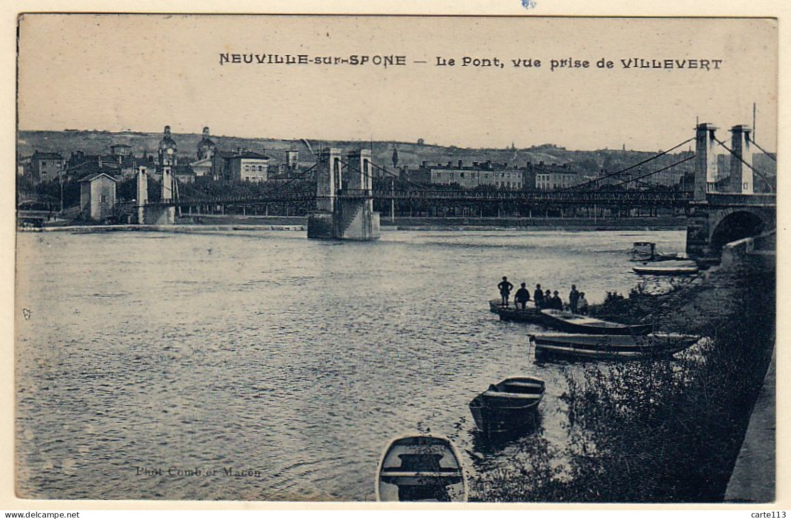 69 - B19515CPA - NEUVILLE SUR SAONE - Le Pont - Prise De Villevert - Très Bon état - RHONE - Neuville Sur Saone