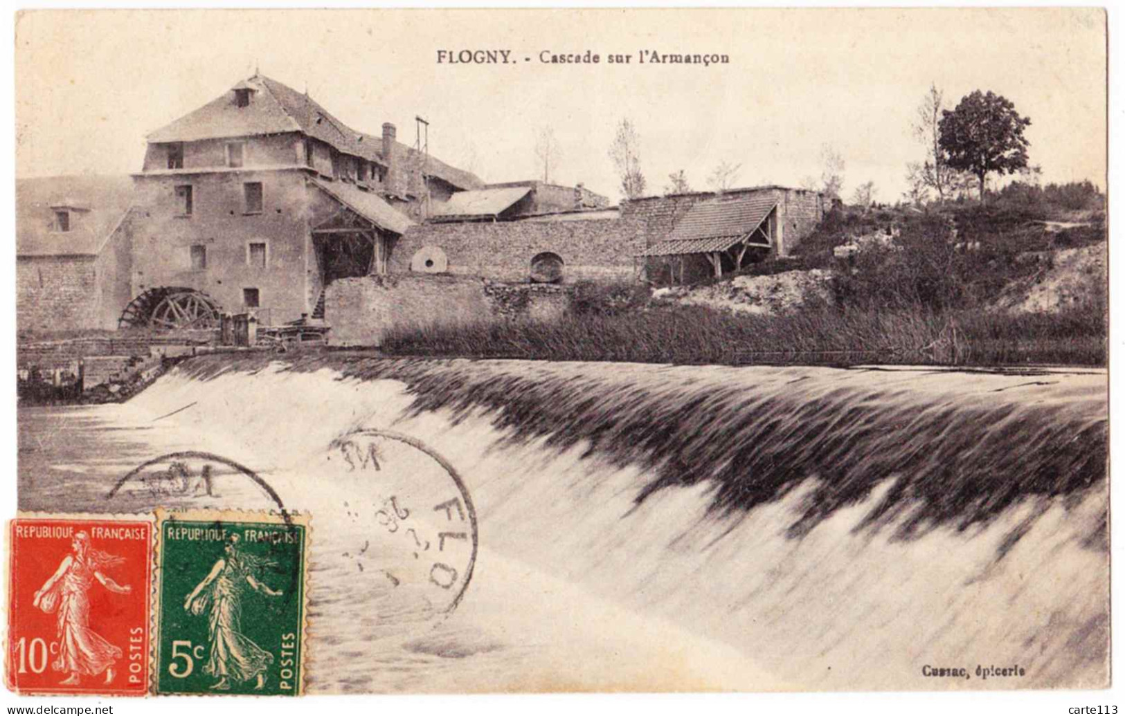 89 - B22218CPA - FLOGNY - Moulin - Cascade Sur Armancon - Très Bon état - YONNE - Flogny La Chapelle