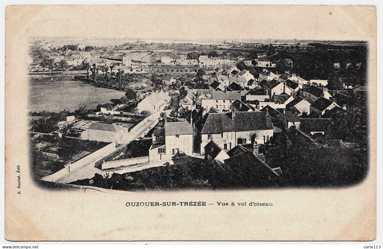 45 - B21176CPA - OUZOUER SUR TREZEE - Vue A Vol D' Oiseau - Carte Pionniere - Très Bon état - LOIRET - Ouzouer Sur Loire