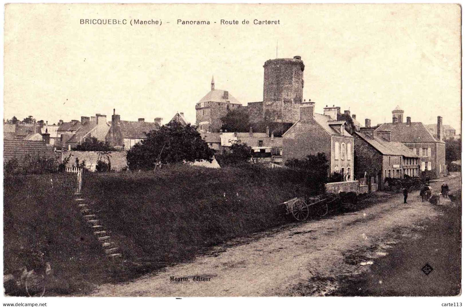 50 - B23234CPA - BRICQUEBEC - Panorama - Route De Carteret - Très Bon état - MANCHE - Bricquebec