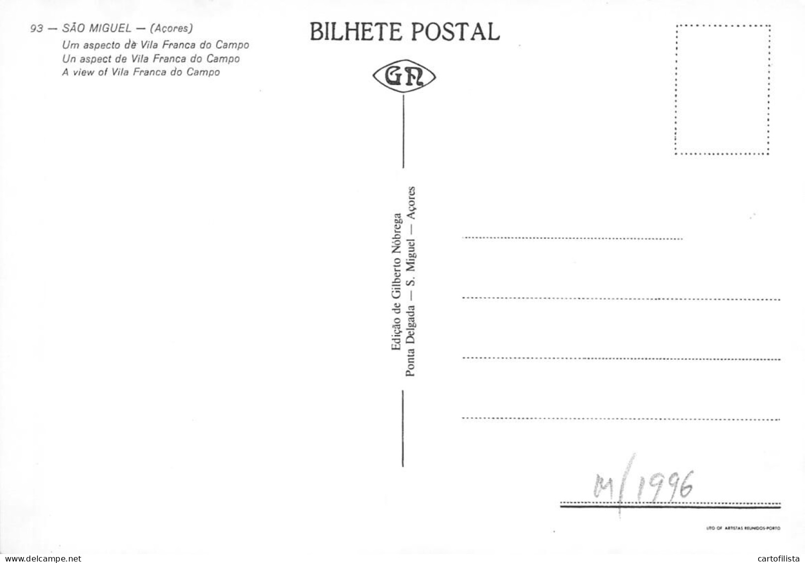 AÇORES, SÃO MIGUEL - Um Aspeto De Vila Franca Do Campo  (2 Scans) - Açores