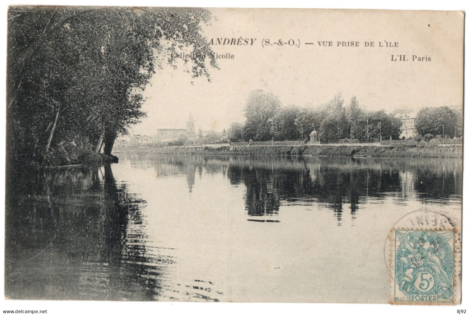 CPA 78 - ANDRESY (Yvellines) - Vue Prise De L'Ile - L'H. Paris - Andresy