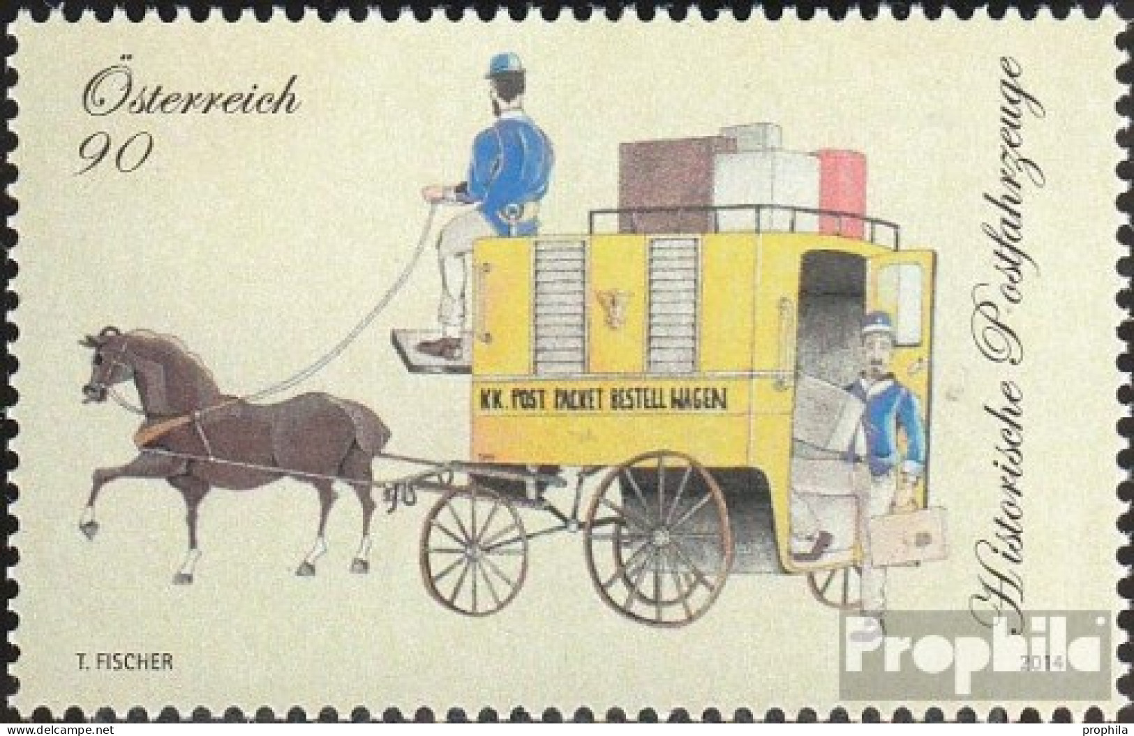 Österreich 3158 (kompl.Ausg.) Postfrisch 2014 Postkutsche - Ungebraucht