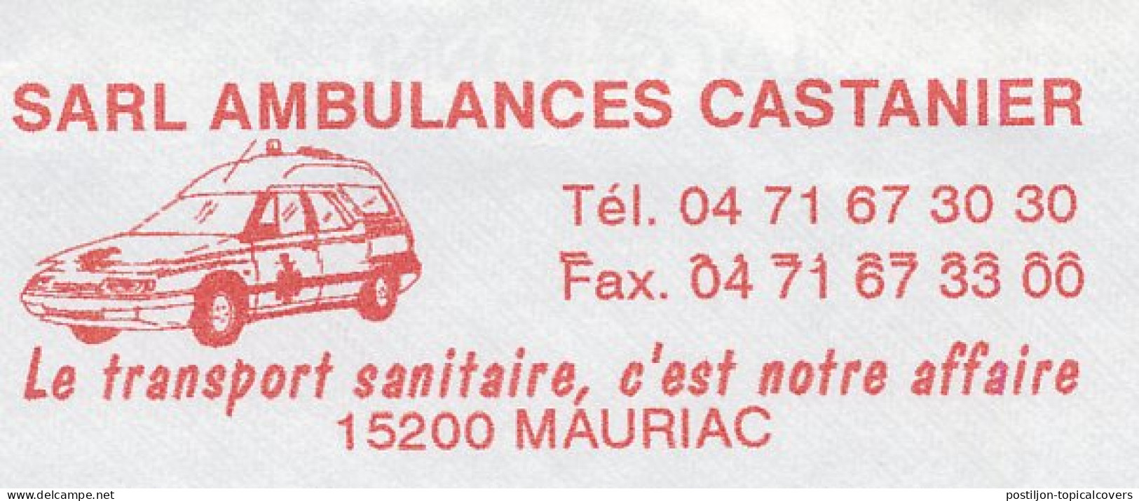 Meter Cover France 2003 Ambulance - Andere & Zonder Classificatie