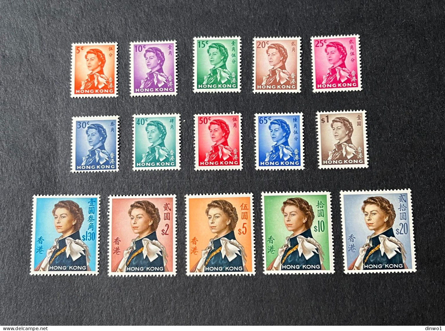 (Tv) Hong Kong 1962 QE II Complete Set - MH - Ungebraucht