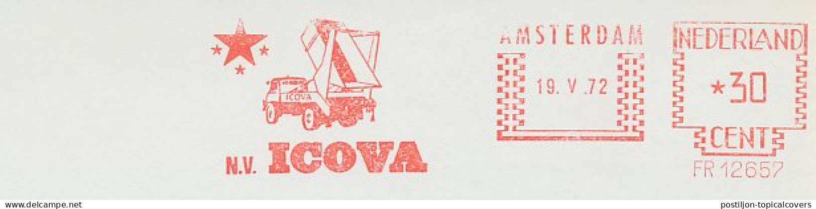 Meter Cut Netherlands 1972 Dump Truck - Icova - Autres & Non Classés