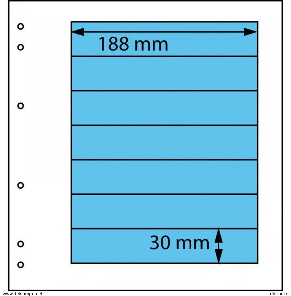 Schaubek Blankoblätter Gelblich-weiß 7 Taschen, 5 Blatt SBL16-5 Neu ( - Fogli Bianchi