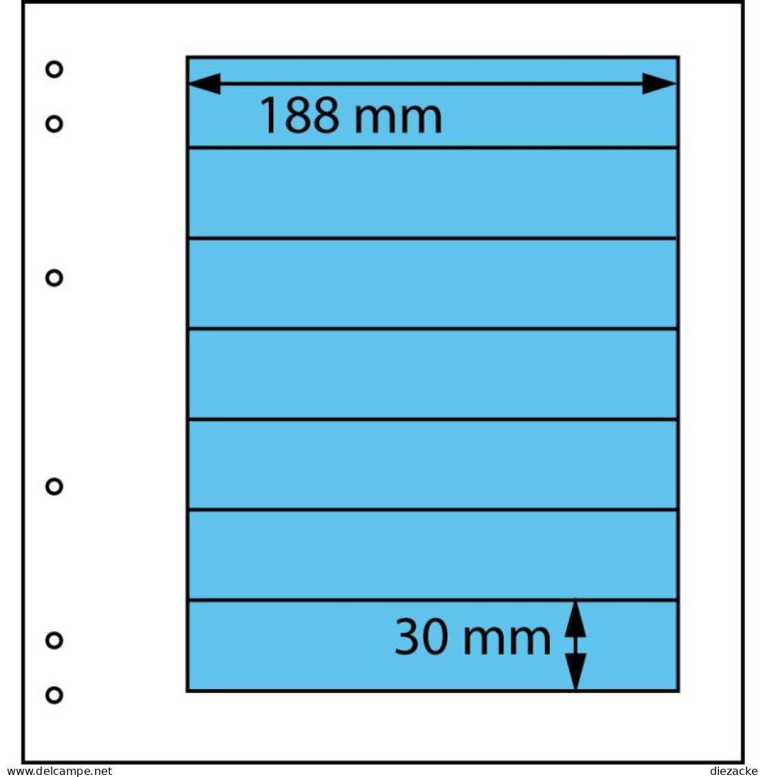 Schaubek Blankoblätter Schwarz 7 Taschen, 10 Blatt SBL16S-10 Neu ( - Fogli Bianchi