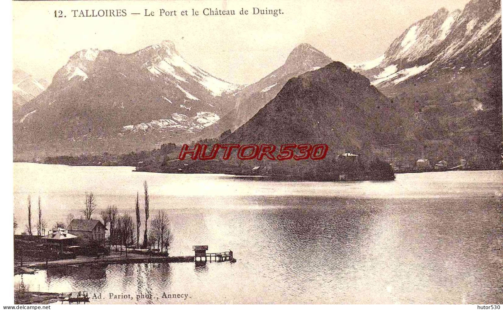 CPA TALLOIRES - LE PORT ET LE CHATEAU DE DUINGT - Talloires