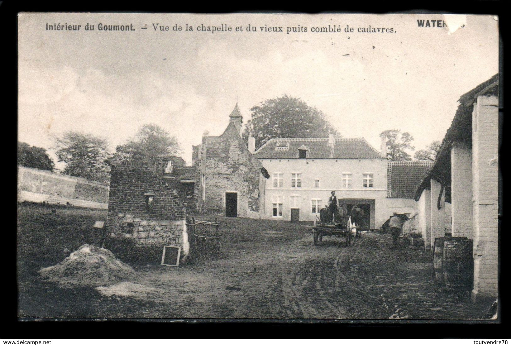 CP-BEL-31 : Belgique > Waterloo Goumont Chapelle Et Vieux Puits / NB 1911 - Waterloo