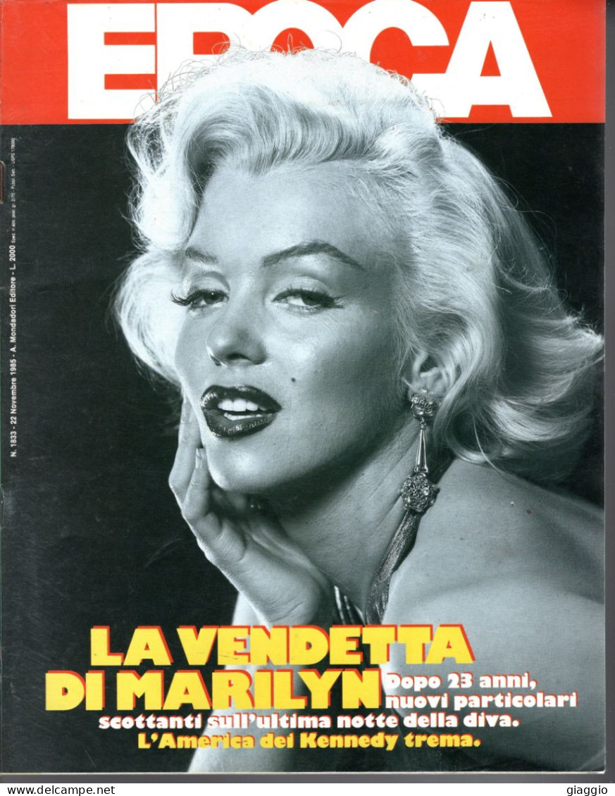 °°° RIVISTA EPOCA N° 1833 DEL 22 NOVEMBRE 1985 °°° - Sonstige & Ohne Zuordnung