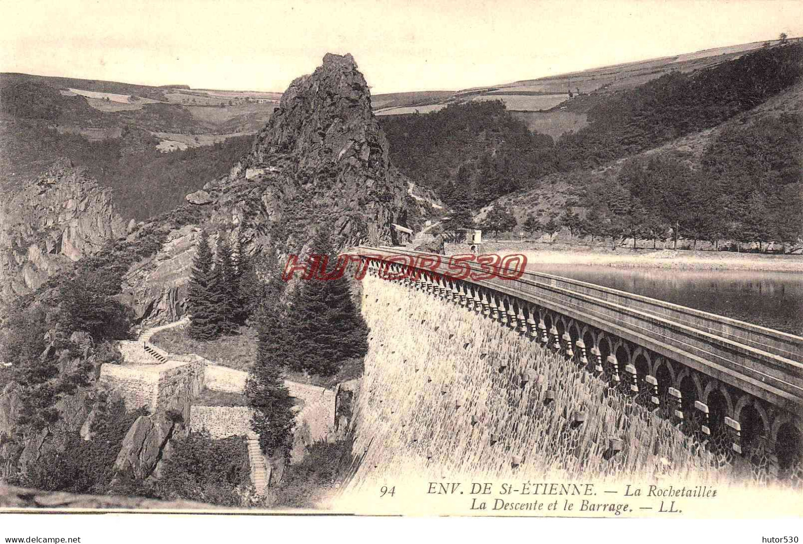 CPA ROCHETAILLEE - LA DESCENTE ET LE BARRAGE - Rochetaillee